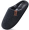 COFACE Zapatillas de Estar en Casa Hombre Invierno Calientes Pantuflas Confort Espuma de Memoria Zapatos con Antideslizante Suela Talla Negro 48