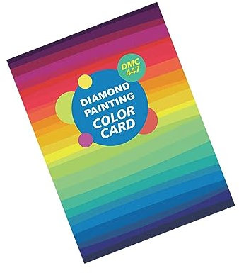 kesurpae Atemberaubende DMC Farbkarte für das Diamond Painting Buch, 5D Diamantkunst Referenz und Inspiration