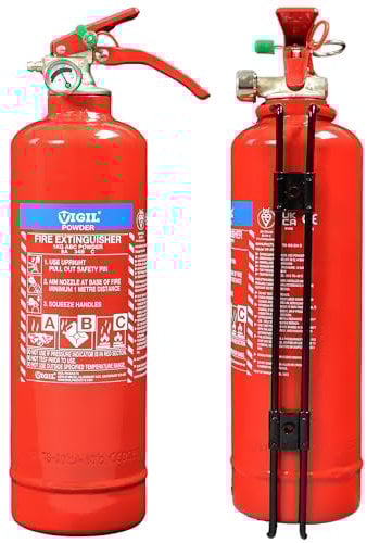 Powder Fire Extinguisher 1kg – Versatile & Reliable Fire Extinguisher - 8A 34B C Rating – Extinguisher for Campsites, Farms, Industrial Units & More - Comes with 5-Year Warranty