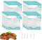 Annalocker 20 Sacs de Rangement pour Scellant sous Vide, 21×22cm Sacs Réutilisables pour Scellant Alimentaire sous Vide, Idéal pour la Conservation des Aliments en Camping Vacuum fresh bag