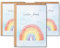 Dankeskarte für Erzieherin mit Regenbogen, Geschenkidee Abschied Kindergarten, Dankeschön Geschenk Tagesmutter, Grußkarte Kita Verabschiedung mit Kuvert Abschiedgeschenk (3 Karten mit Kuvert)
