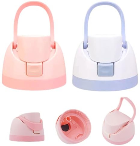 EHOTER Replacement Cap for Owala Freesip 2024 One Button Water Bottle Top Lid Compatible with Owala Cup 16oz 24oz 32oz 40oz, BPA-Free Replacement Accessory for Owala Free Sip (Pink+Light Blue)