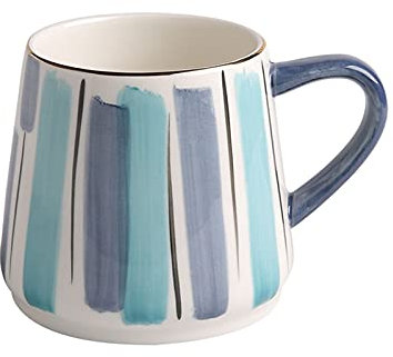 DANAIM mug (Mot emprunté) Coupe à Grande capacité de 18,5 oz Tasse de café personnalisée avec Une Tasse d'eau en céramique Paillettes, utilisée pour Le thé Latte ou Chaud Mugs(C)