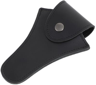 VICASKY 2stücke Tragbare Horn Aufbewahrungstasche Aus Rindsleder Schutzhülle Für Musikinstrumente Schwarz Für Sichere Aufbewahrung Von Zubehörteilen Und Transport