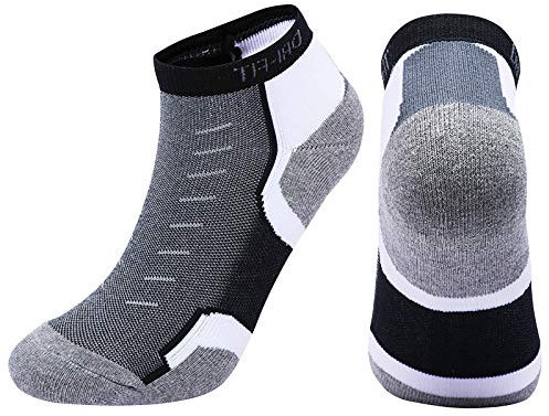 Genérico Calcetines Transpirables Medias Rosa Fucsia Mujer Hombres Mujeres Medio Recipiente Movimiento Toalla Algodón Transpirable Bádminton Caminar Medias De Socks Calcetines Tobilleros (Black, M)