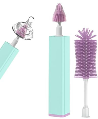 Electric Bottle Brush Cleaner, Baby Bottle Brush Electric, Silicone Baby Accessories, Automatic Bottle Cleaner, Time-Saving and Powerful Bottle Cleaner, Electric Travel Water Bottle