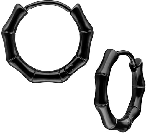 Wildcat Ohrringe - Little Basic Bamboo Hoops | Chirurgenstahl 316L - hautverträglich, langlebig, wasserfest