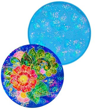 Molde de silicona para colgar en la pared fácil de limpiar, diseño único de flores grandes para proyectos de diseño de interiores