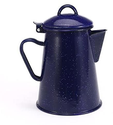 ETZRYSYB Caffettiera smaltata pentola blu fatta a mano blu dello smalto della pentola dello smalto di grande capacità