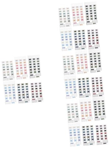 OSALADI Puntos Adhesivos Coloridos Páginas Índices Vintage Marcadores De Notas Libros Total 6 Hojas*4