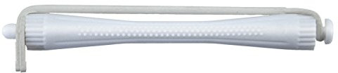 Comair 3012026 Kaltwellwickler, 12er mitRundgummi, 6 mm, Länge 90 mm, weiss