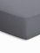 schlafgut Mako-Jersey Basic Spannbetttuch, Baumwolle, Graphit, 200 x 150 cm