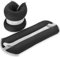Gymtek Gewichtsmanschetten, Gewichte für Beine und Arme, Verstellbares Ankle Weights und Handgelenk Gewichte, Gewichtsmanschetten Fuß und Gewicht Armband Intensivierung des Training (Schwarz, 2x1.5kg)