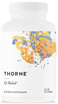 THORNE - GI Relief - Digestion Supplement - Supports Gut Health & Bloating Relief* - Formulated with Marshmallow Root, Aloe Vera Gel, DGL & Slippery Elm Bark - 90 Servings