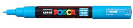 Uni Posca Marker PC-1M Farbige Marker Rundspitze Glas 1,0 mm Hellblau
