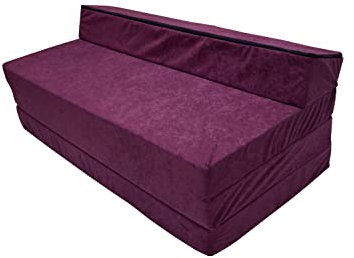 Natalia Spzoo Klappmatratze 200x120x10 cm - Premium Schaumstoff Gästematratze für Zwei Personen, Faltbare Bodenmatratze, Schaumsofa - Optimal für Übernachtungsgäste