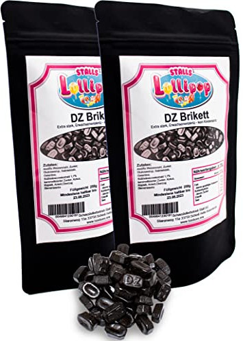 DZ Briketts - Holländische Lakritze - 500g Lakritz von Stalls Lollipop