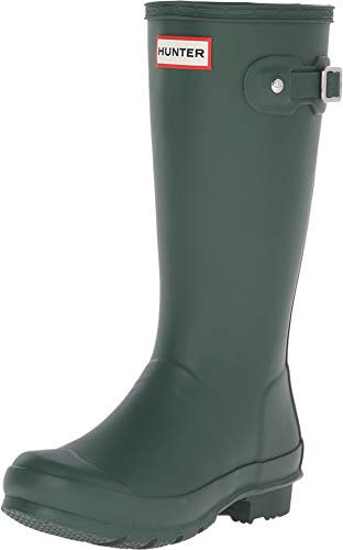 HUNTER Wellington Boots, Wellington Boots Girls, Green, 12 UK Child
