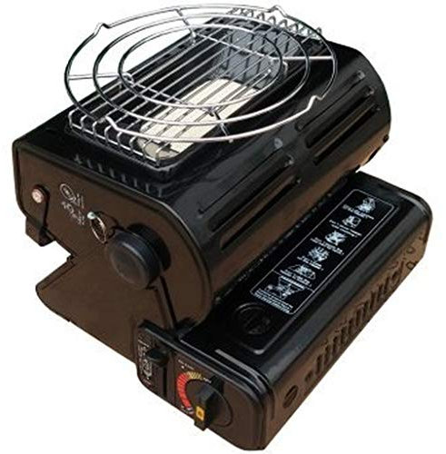 amara-global Tragbarer Gasheizung 1,3KW Keramik-Brenner Gazofen heizung Camping Garten