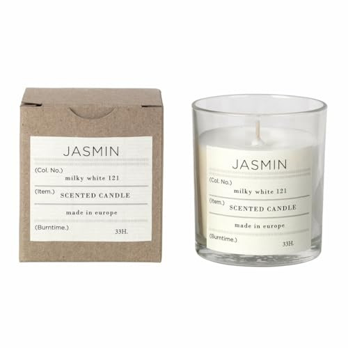 Broste Copenhagen - Jasmin Duftkerze, Ø 8 x H 8 cm, weiß