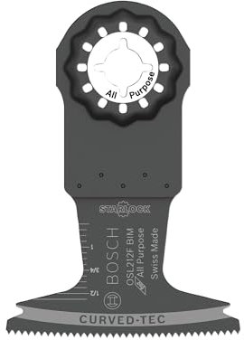 BOSCH Bosch OSL212F Starlock Oscillating Multi Tool Bi-Metal Plunge Cut Blade, 2-1/2 Width (-P)