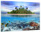 ARTTOR Wandbilder Dekoration Wohnzimmer Strand lagune wasser ozean Bilder auf Glas 120x80cm Glasbild Schlafzimmer Küche Deko Wand Kunstdruck Art Groß XXL Wanddeko Bild im Glas Modern GAA120x80-2686