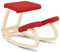 Variable, Original Kniestuhl, Design von Peter Opsvik - Natur/Rot, Profitieren Sie von Einer 10-jährigen Garantie