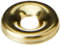 Merriway BH05861 (100 Pcs) EB Surface Screw Cup Washer for No. 8 Screws, Brass Plated - Pack of 100 Pieces