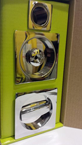 KIT PER PORTE SCORREVOLI SCRIGNO CROMO LUCIDO MODELLO QUADRA