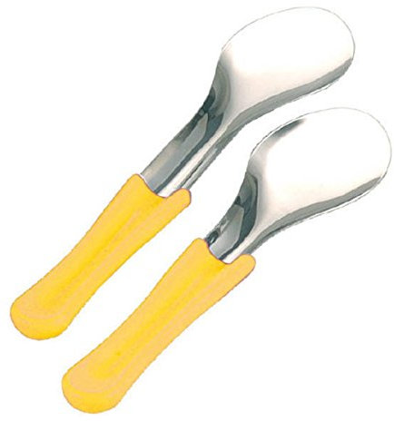 Schneider Eisspachtel Eisportionierer, Edelstahl, Griff aus Kunststoff Größe Länge 300mm / gelb