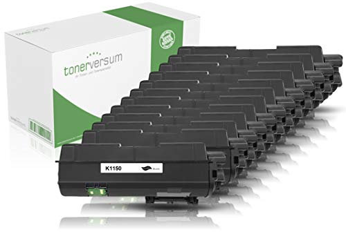 12 Toner kompatibel zu Kyocera TK-1150 Schwarz für Ecosys P2235dn P2235dw M2735dw M2135dn M2635dn M2635dnw Laserdrucker