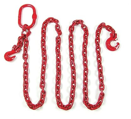 Chaîne forestière ronde 10 mm avec raccourcissement et crochet à boucle - Chaîne arrière - [ 5 m 10 mm ]