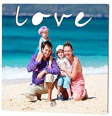 Customized Wooden Plaque Photo Slate Picture Frame,Personalized Pet Dog Cat Photo Memorial Flagstone Baby Birth Picture Frame Birthday Valentine's Day Photo Slate for Her/Him/Women/Men/Mother/Dad/Baby