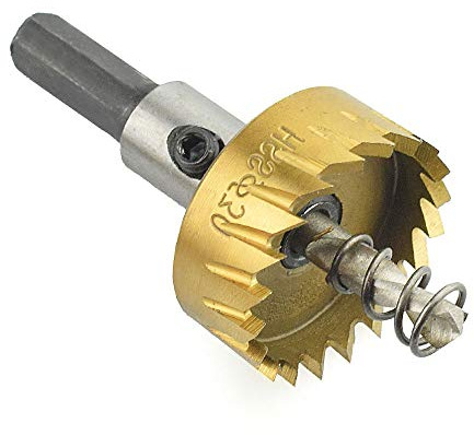 BE-TOOL Lochsägenschneider 32 mm HSS Titan Lochsägenschneider Werkzeugset Bohrerset Entferner Werkzeuge für Stahl, Edelstahl, Eisen, Kupfer, Messing, Aluminium, Fiberglas, Resopal