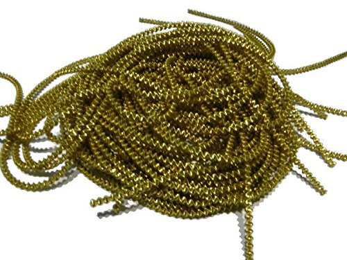 Schreiber Deko Bouillondraht/Effektdraht Gold 100 Gramm grob