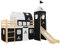 vidaXL Letto a Castello con Scivolo e Scala Letto a Soppalco Cameretta per Bambini con Resistente Comoda Solida Stile da Favola in Pino 97x208cm