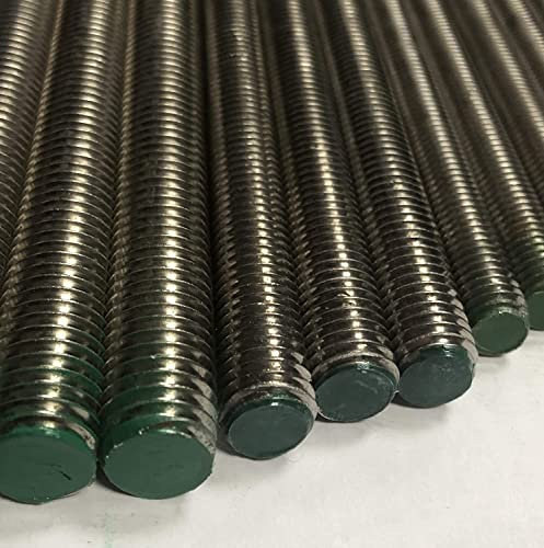 rohrfix-24 10 Stück Edelstahl A2 Gewindestangen DIN 976 1 Meter (M 6)