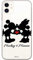 ERT GROUP mobile phone case for Apple Iphone 11 original and officially Licensed Disney pattern Mickey & Minnie 003 optimally adapted to the shape of the mobile phone, partially transparent