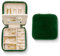 Benevolence LA Jewellery Box for Women | Travel Jewellery Box | Small Jewellery Case Organiser | Velvet Jewellery Organiser | Earring Organiser Box with Mirror - Emerald