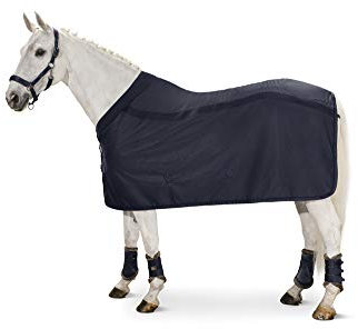 Eskadron Abschwitzdecke Meshfleece in Navy oder Rouge, Farbe:Navy, Größe (cm):M - 135cm