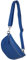 AmbraModa GLX10 - Damen Herren unisex kleine Hüfttasche Gürteltasche Bauchtasche Umhängetasche aus Echtleder (Blau)