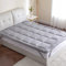 Threads For Bed® Atmungsaktiv Matratzen Topper Unterbett 90x200 aus Baumwolle Gewebe -Grau, Washbare Matratenauflage für Komfort & Fernhalten von Schmutz Matratzenschoner für Matratzen & Boxspringbett