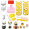 Cute Cat Rice Ball Molds 6 Sets Sushi Molds Bento Box Accessories Kits with 1PC Musubi Maker Press Mold, 2PCS Gimbap Molds Triangle and 1PC Rice Ball Mold Shaker for DIY Fun Lunch Box Picnic Tool