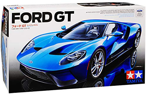 NEW Ford GT Coupe Blau 2017-2018 24346 Kit Bausatz 1/24 Tamiyia Modell Auto mit individiuellem Wunschkennzeichen