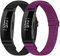 Yunshare Elastisch Nylon Armband Kompatibel mit Fitbit Inspire 3/Inspire 2/Inspire HR/Ace 2/Ace 3 Armband, Atmungsaktives verstellbares Ersatzarmband fur Damen Herren
