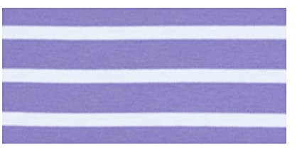 modAS Baby Mütze aus Baumwolle - Kopfbedeckung Mädchen Jungen mit Bindeband und Ohrenschutz in Flieder-Weiß 41 cm - ca. 4-6 Monate