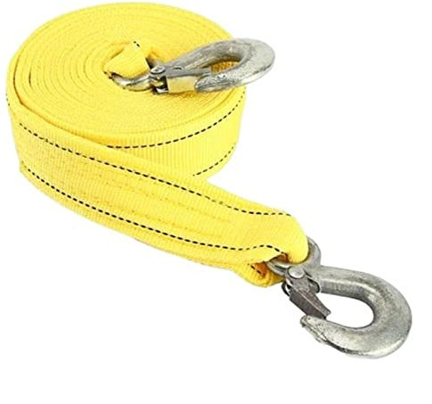 3 Meter Auto-Abschleppgurt mit Haken, kompatibel mit LKW-Offroad-Abschleppseilen, Autoanhänger, Seilwinde, Taschengurt, kompatibel mit Fahrzeugen im Notfall (Color Name : Yellow) little surprise