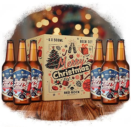 Red Rock Brewery Christmas Beer Gift Set - 6 Bottles of British Beer In A Presentation Box (Hoppy Crimbo 4%)