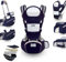 Porte bébé ergonomique avec siège à hanches - Porte bébé multifonction réglable pour les nouveaux nés de la naissance à 36 mois - Porte bébé léger et respirant en coton jusqu'à 9 positions de portage