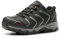 NORTIV 8 Herren wasserdichte Wanderschuhe Low Top Leichte Outdoor Trekking Camping Trail Wanderschuhe,Size 46,Schwarz/Dunkel/Grau,160448_Low-W